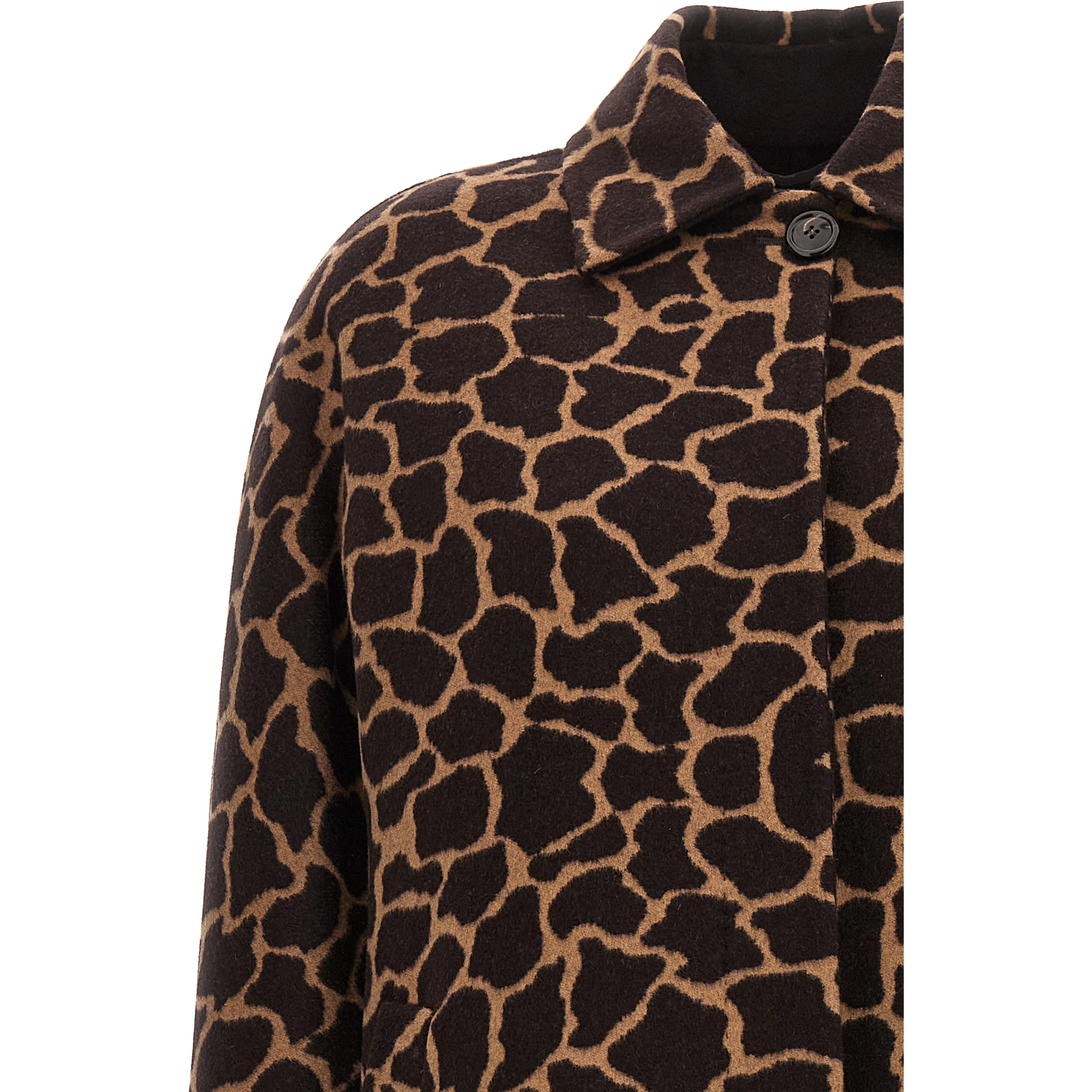 Brown Virgin Wool Coat