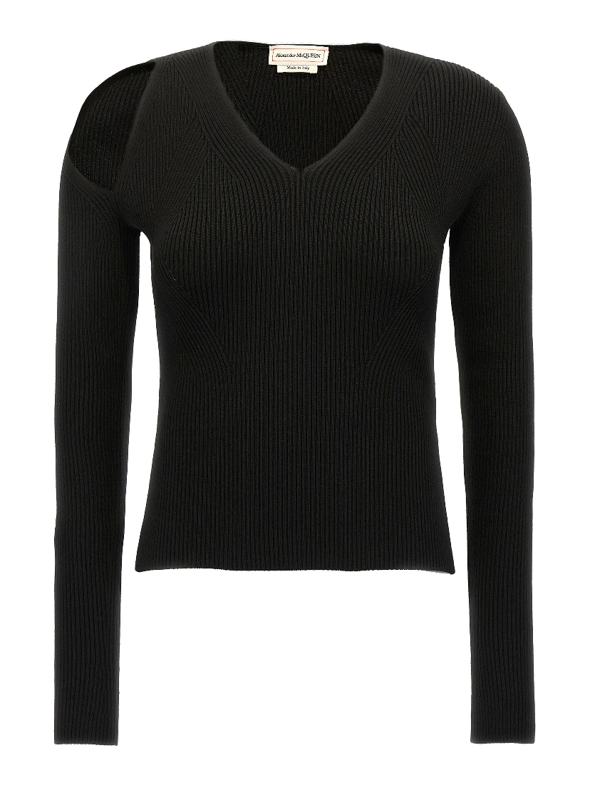 Black Wool Cardigan