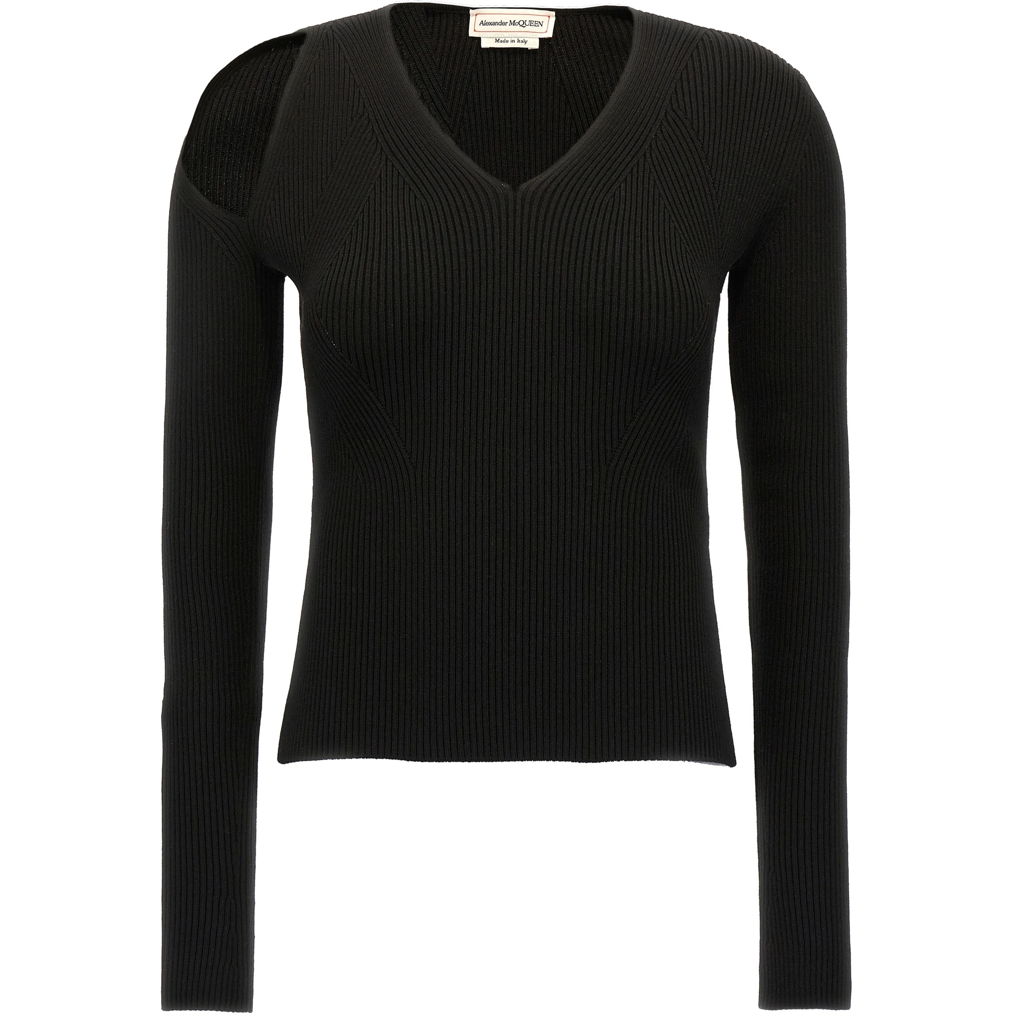 Black Wool Cardigan