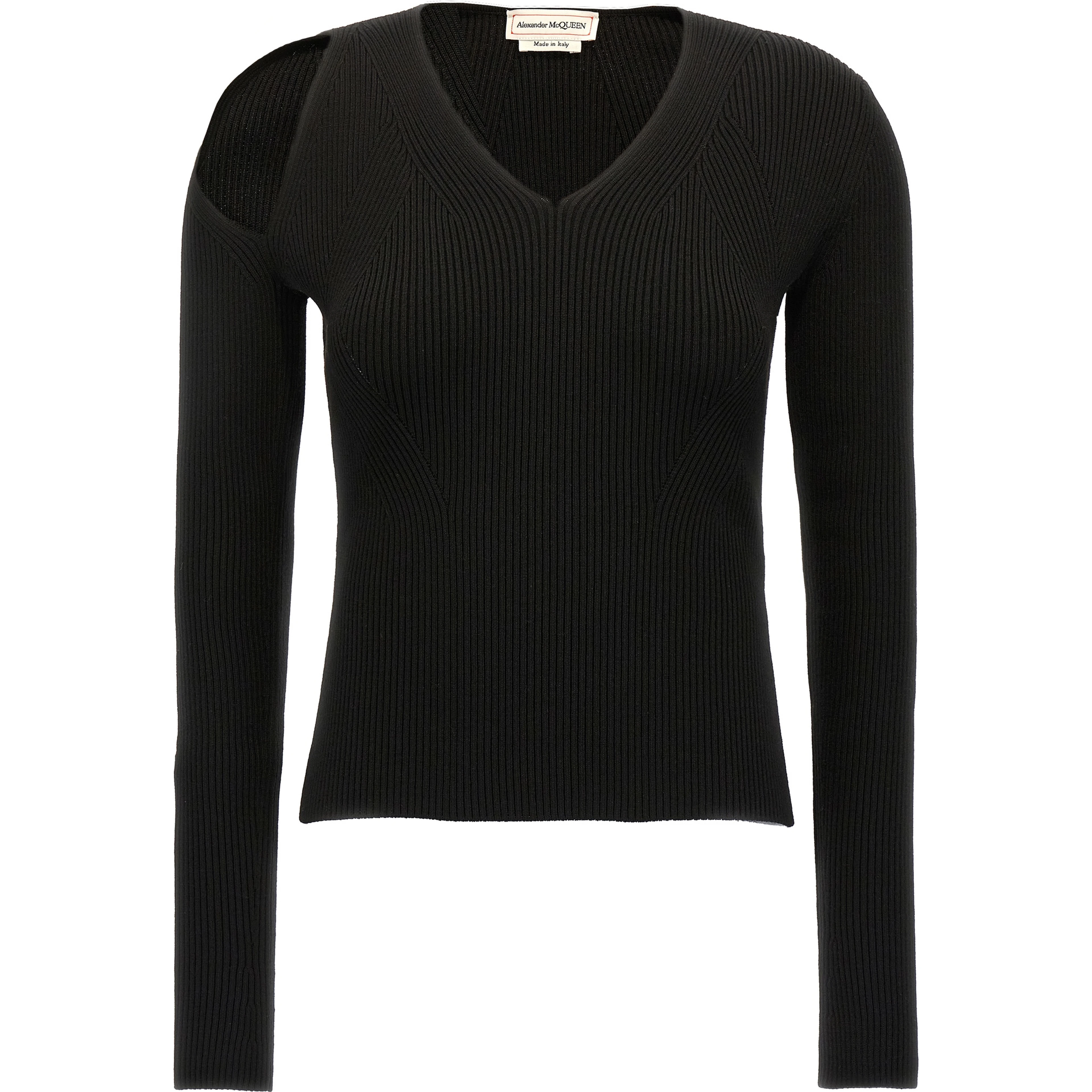 Black Wool Cardigan