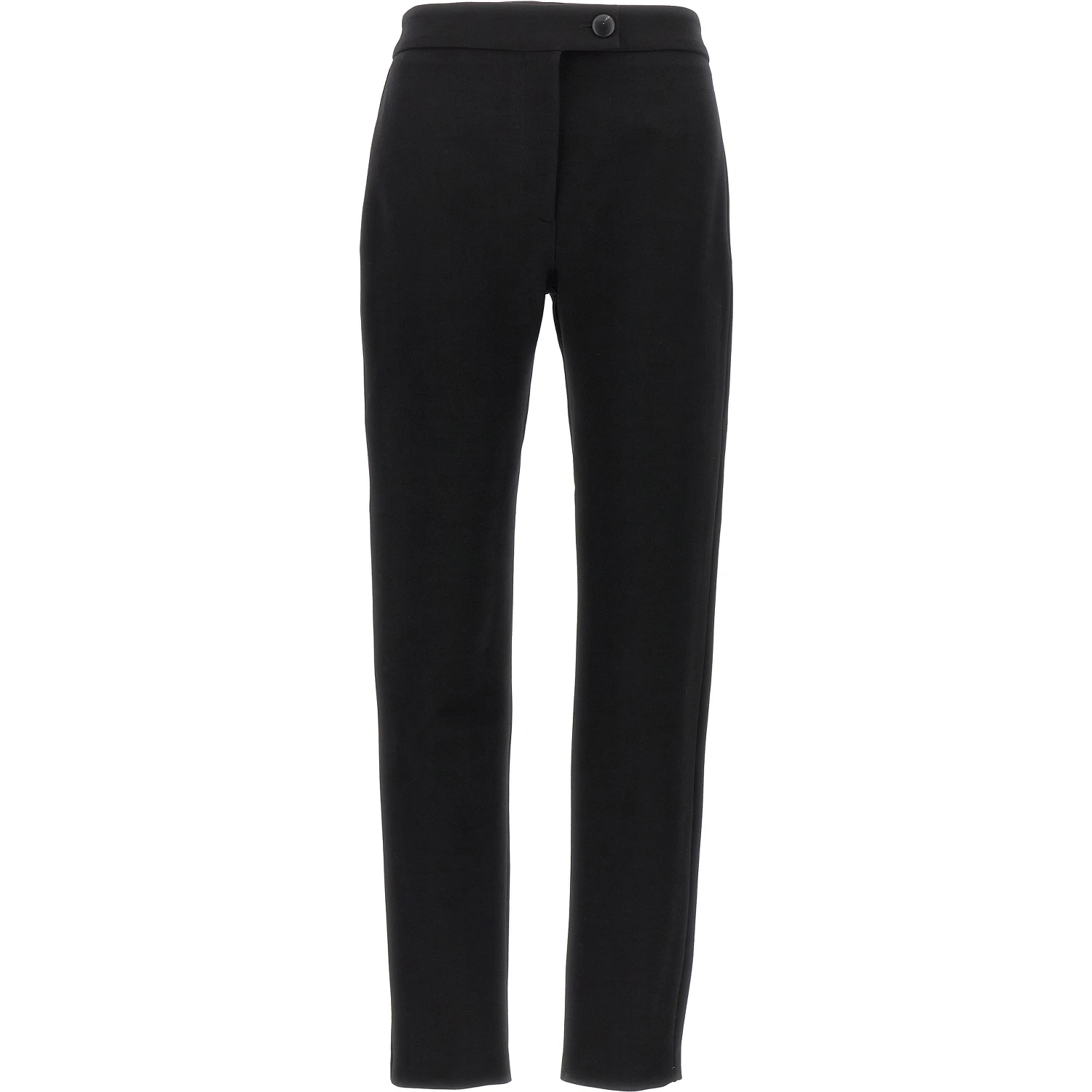 Black Elastane Skinny Pants