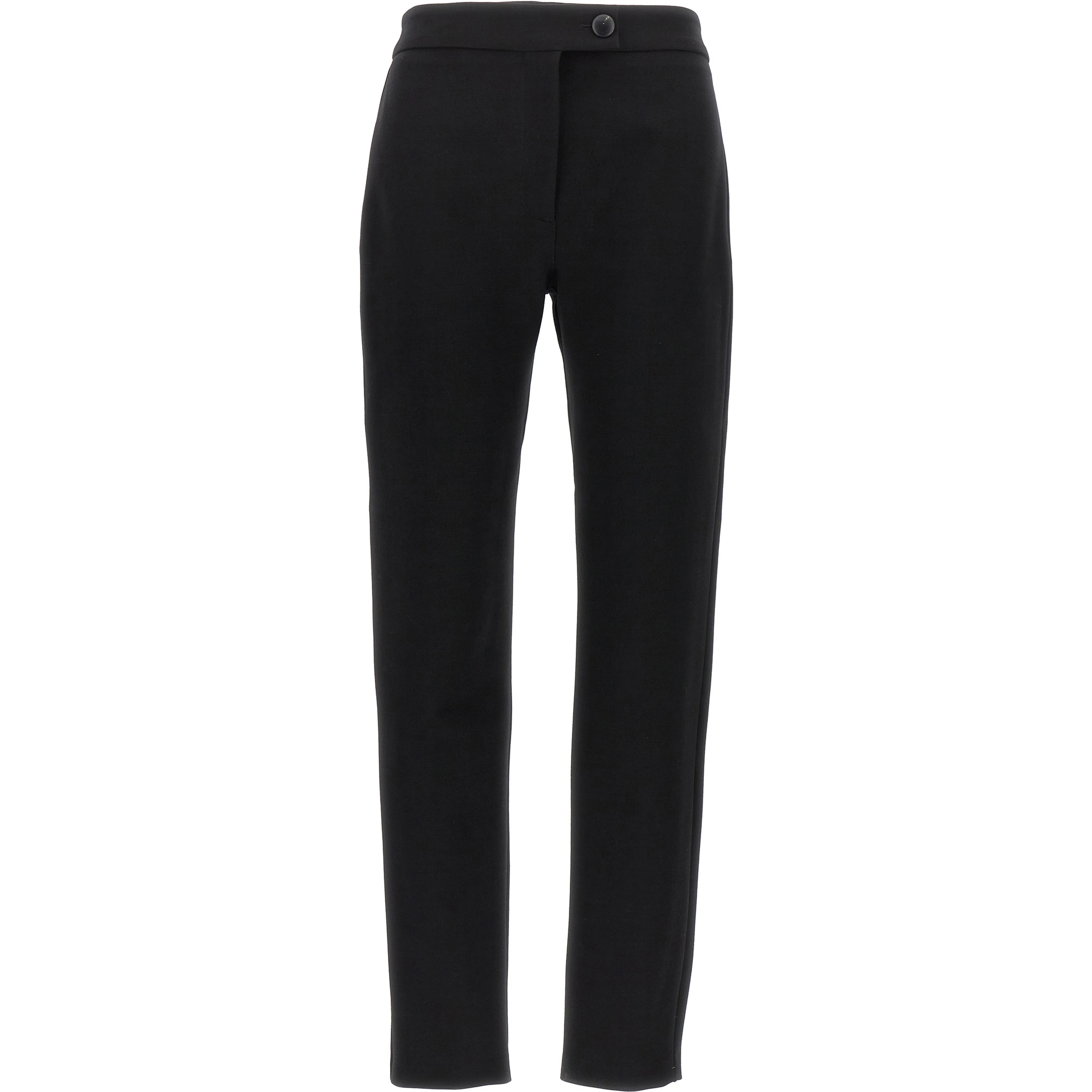 Black Elastane Skinny Pants