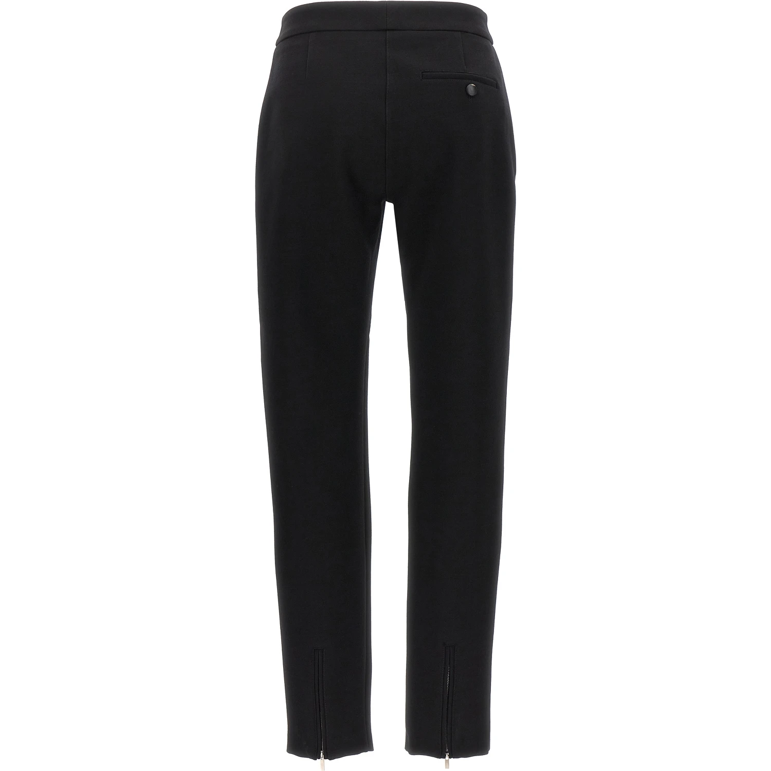 Black Elastane Skinny Pants