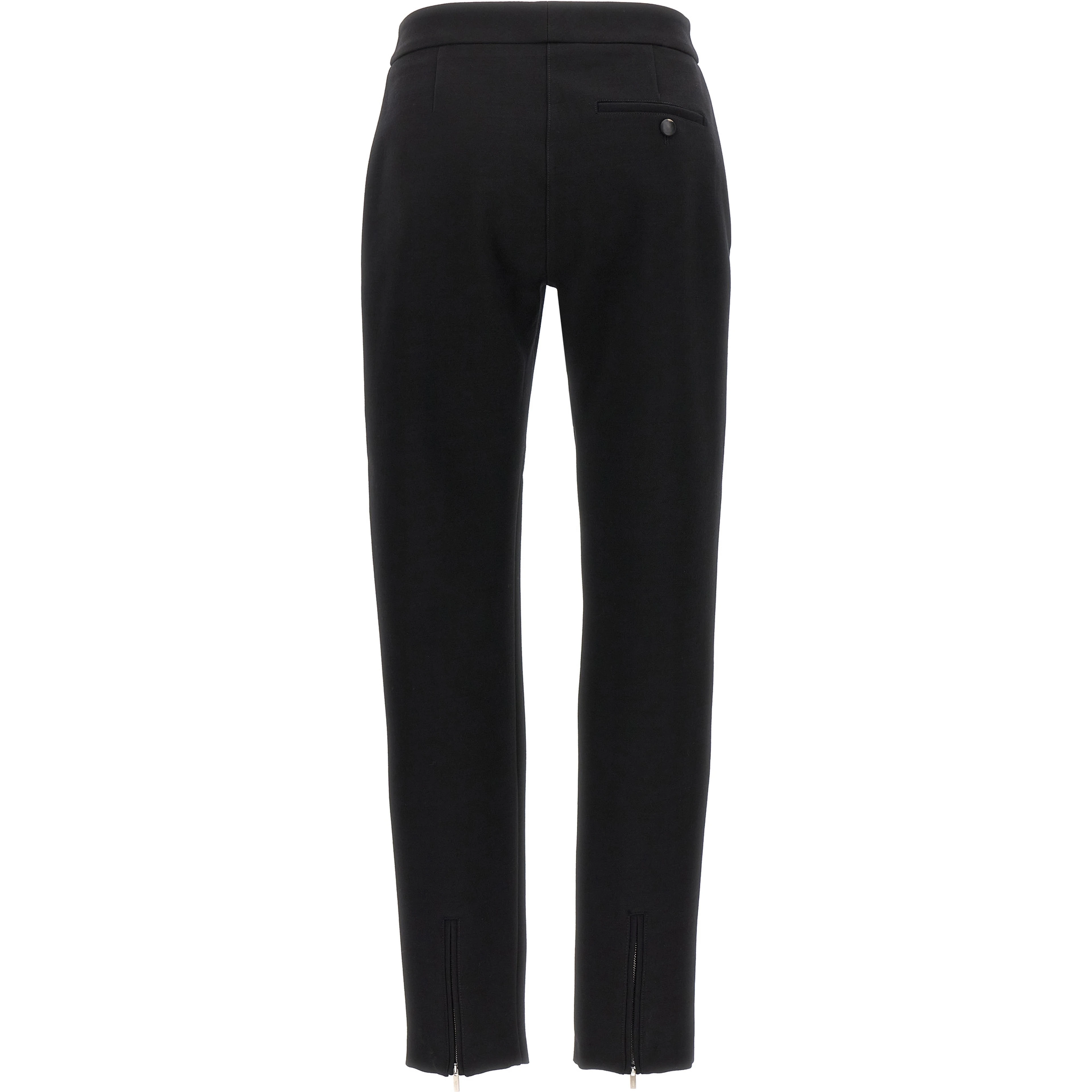 Black Elastane Skinny Pants
