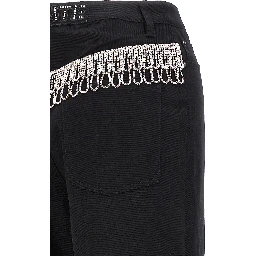 Black Cotton High-Waisted Jean