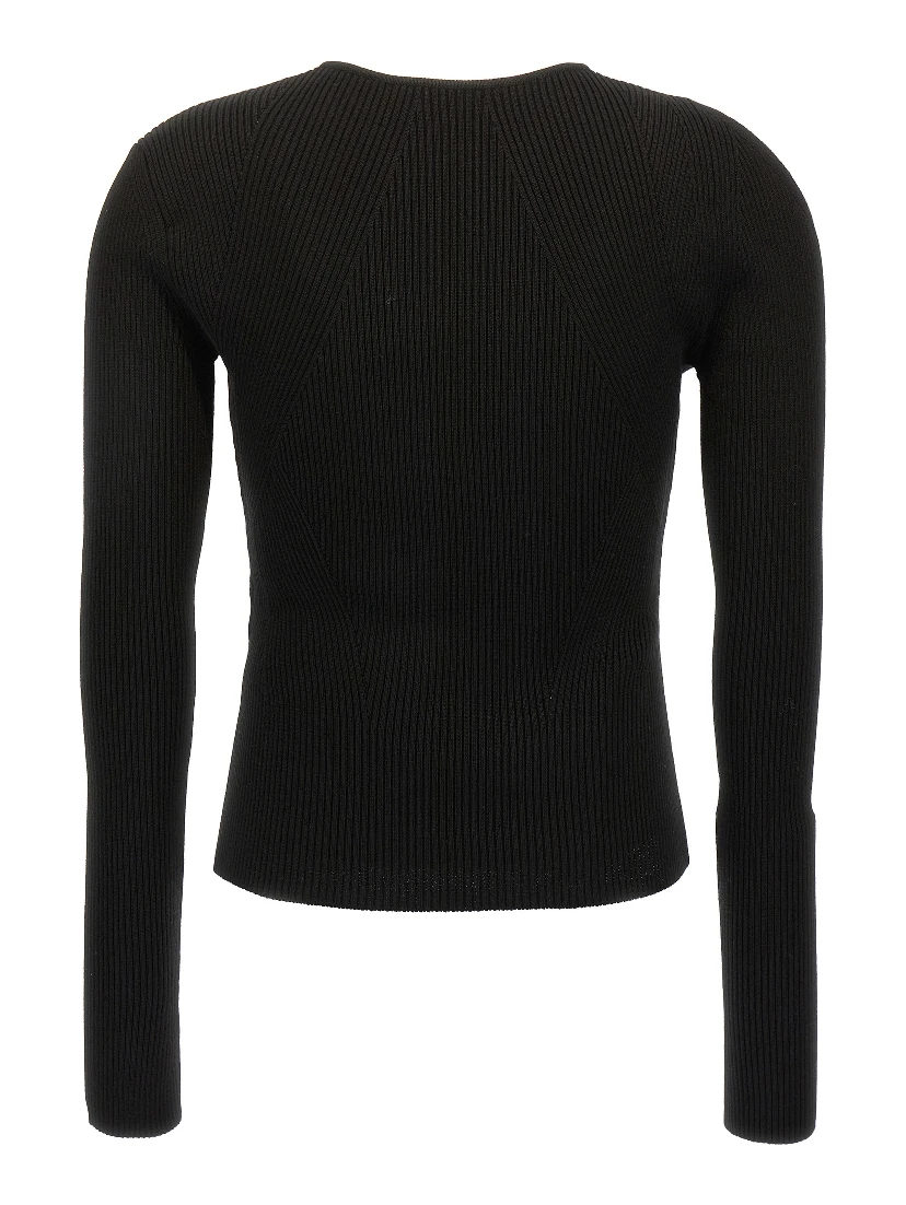 Black Wool Cardigan