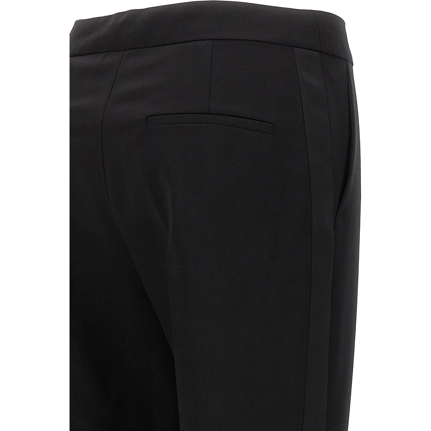 Black Virgin Wool Dress Pants