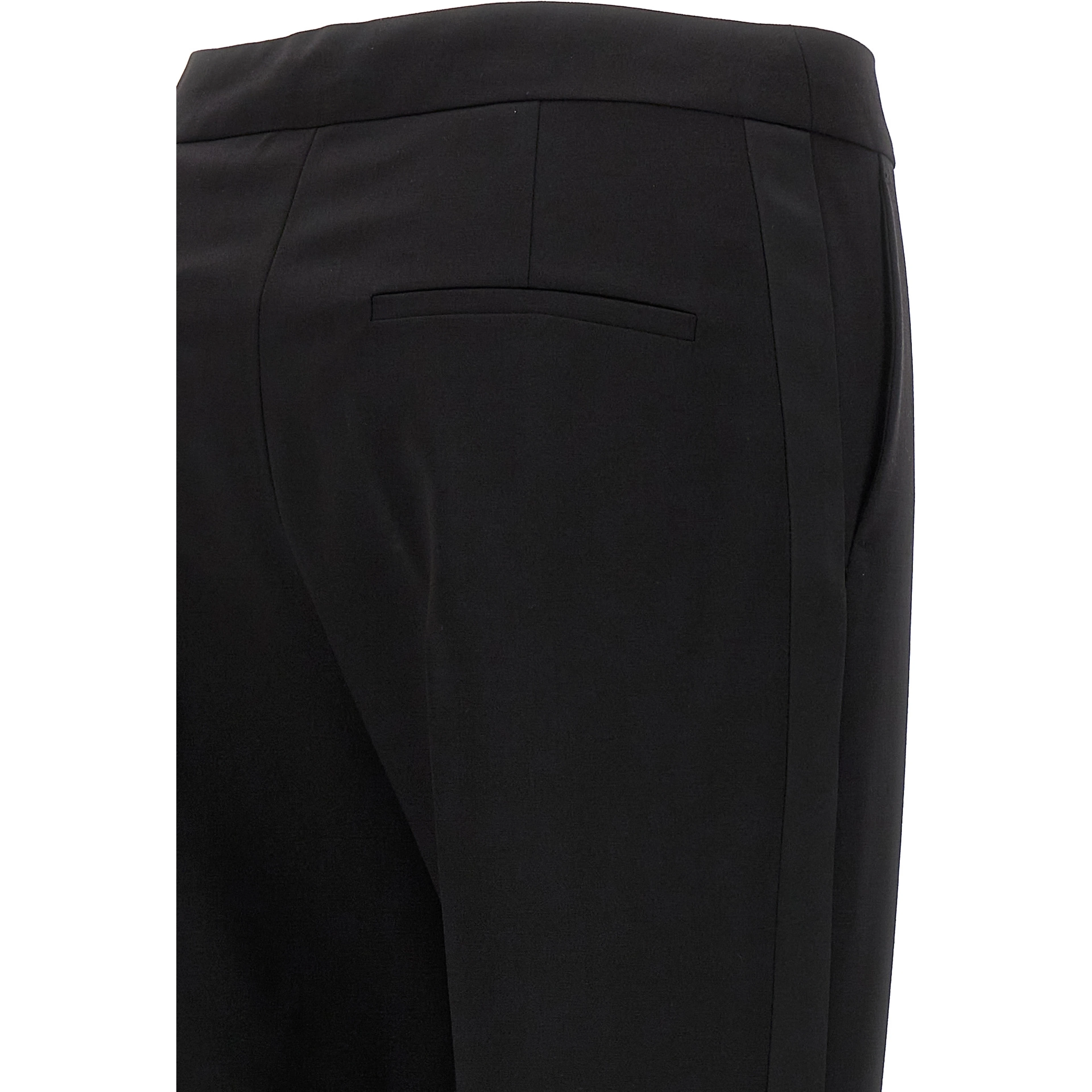 Black Virgin Wool Dress Pants
