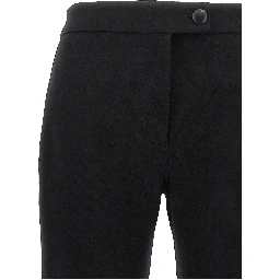 Black Elastane Skinny Pants