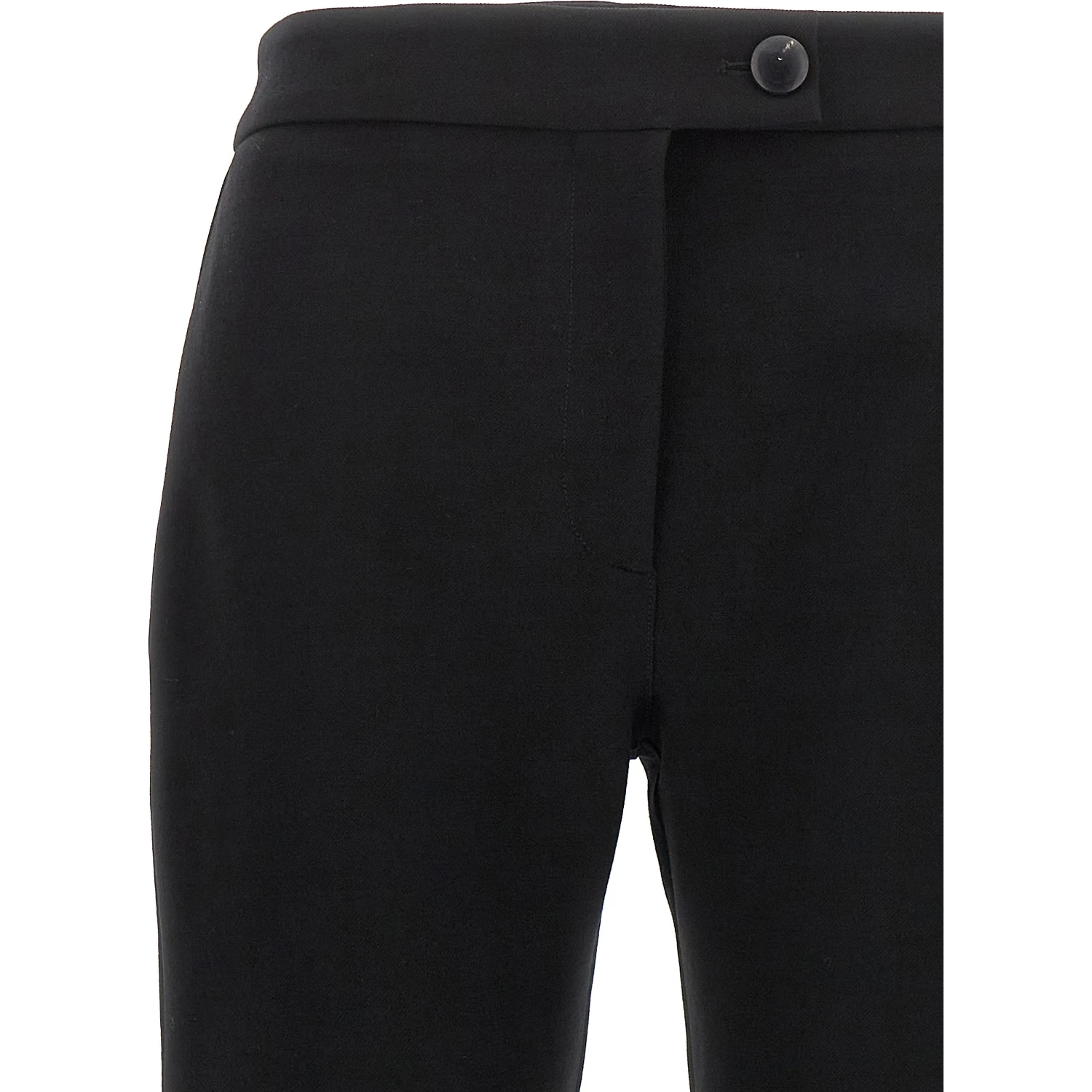 Black Elastane Skinny Pants
