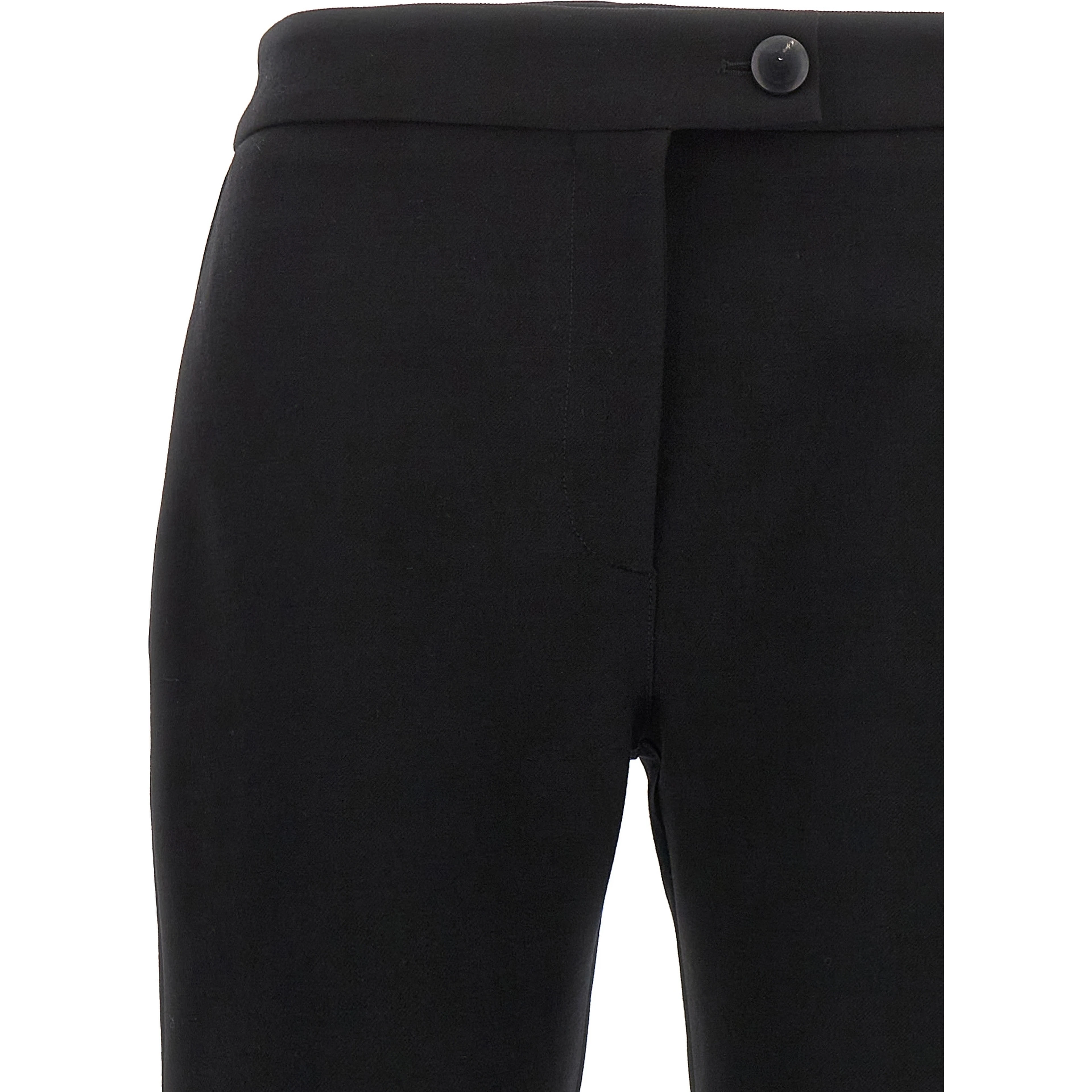 Black Elastane Skinny Pants