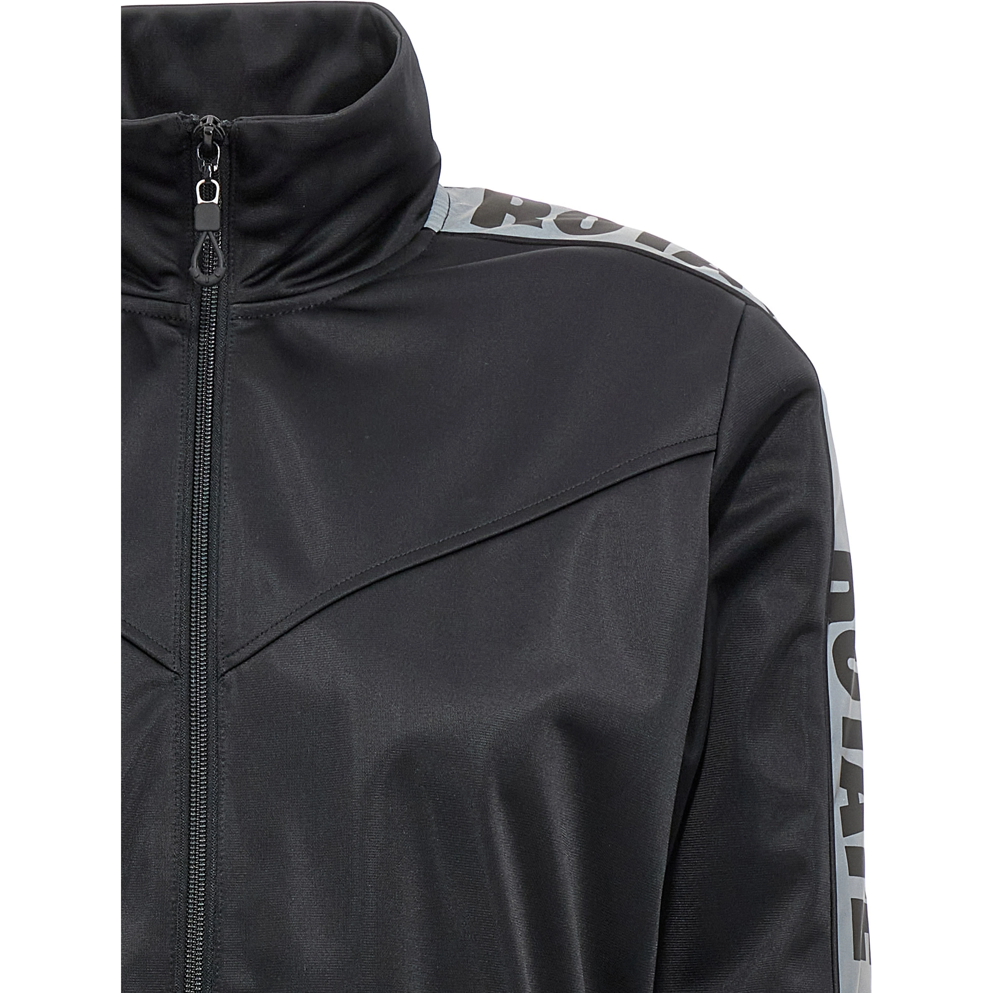 Black Polyester Sweatshirt