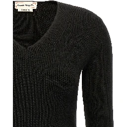 Black Wool Cardigan