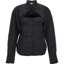 Black Cotton Blouse