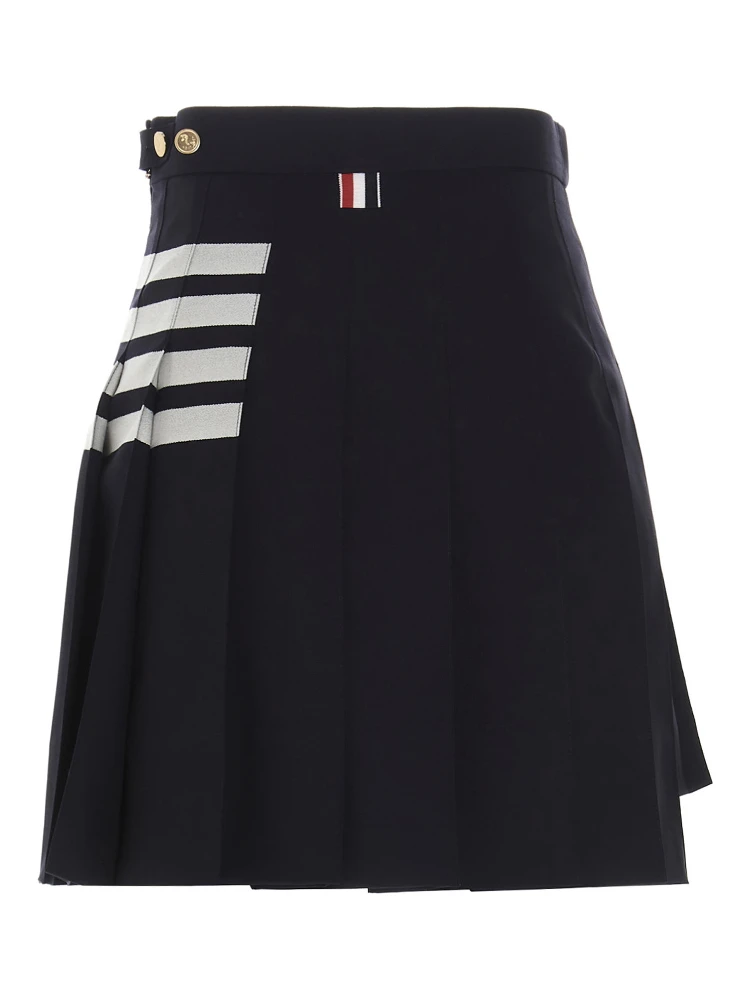 Blue Wool Long Skirt alternative