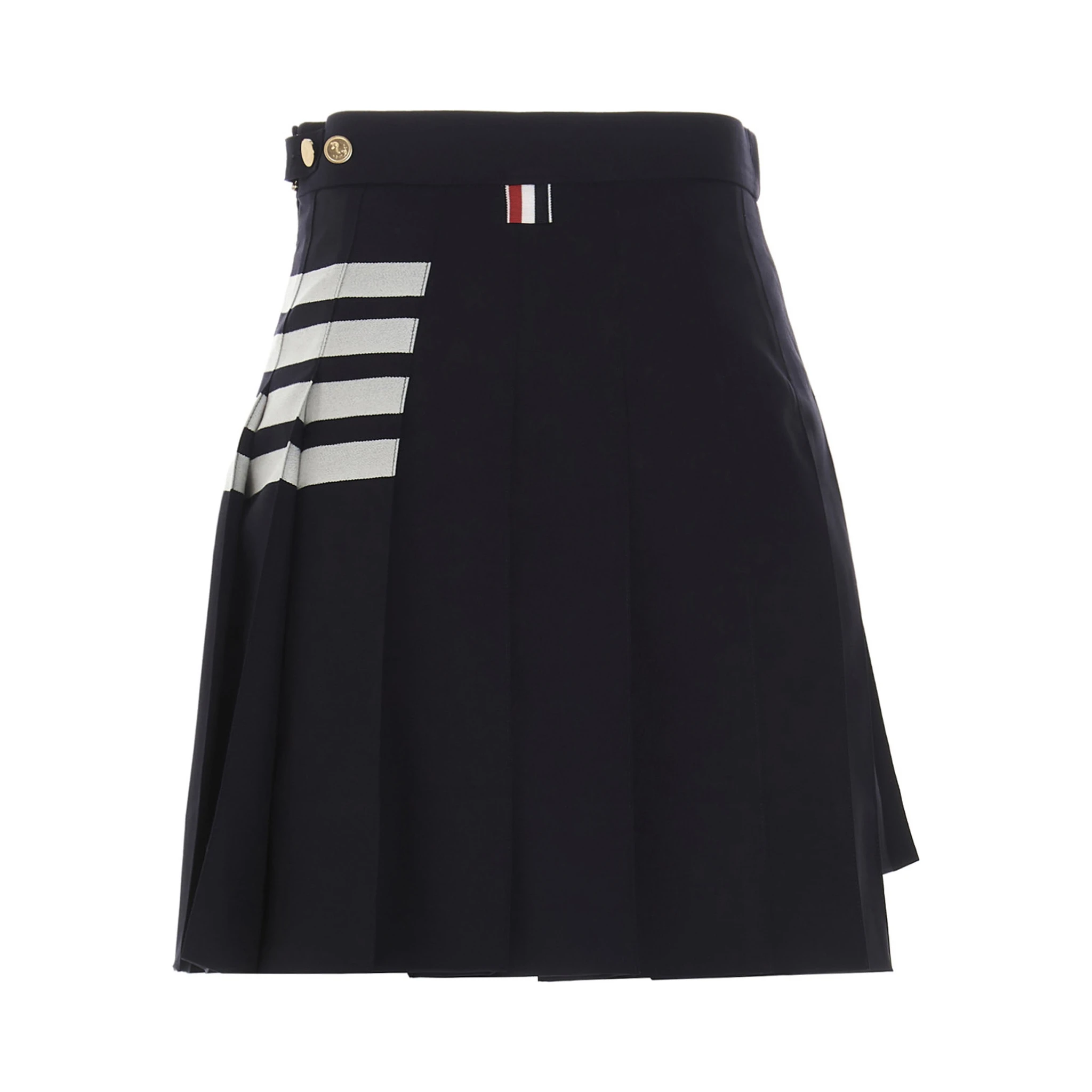 Blue Wool Long Skirt