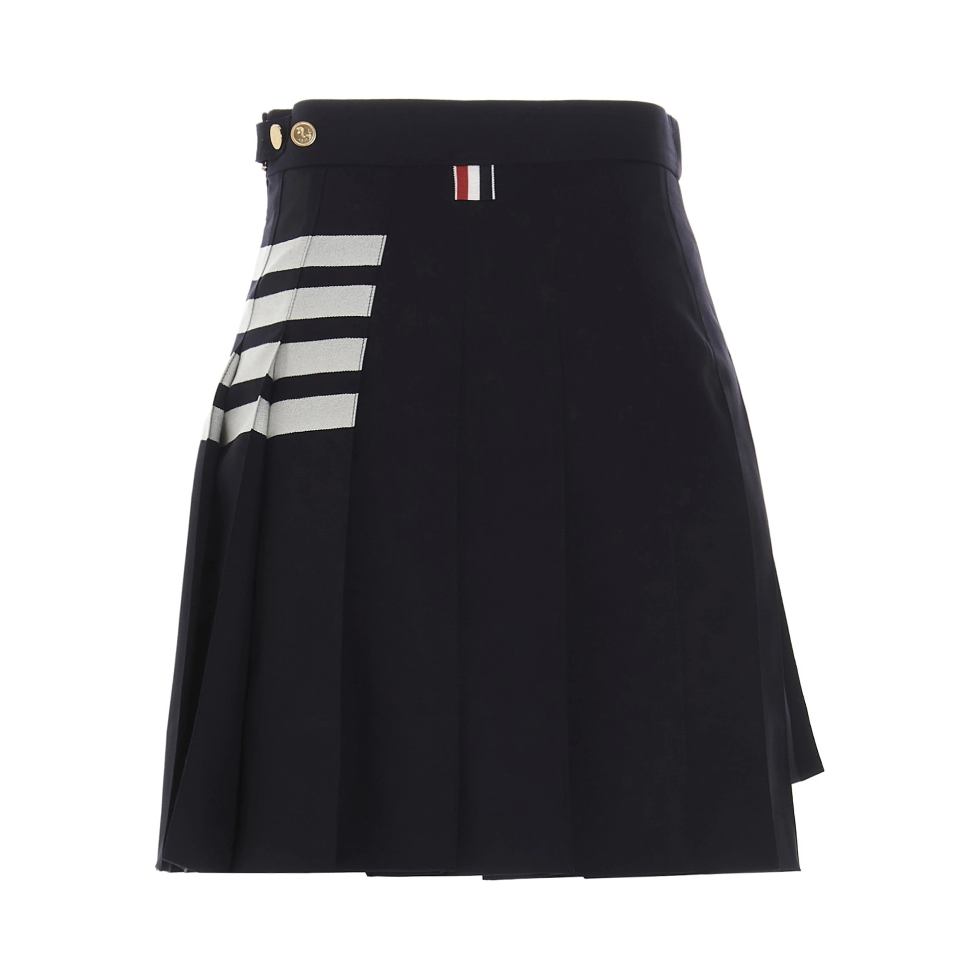 Blue Wool Long Skirt