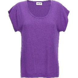 Purple Viscose T-Shirt