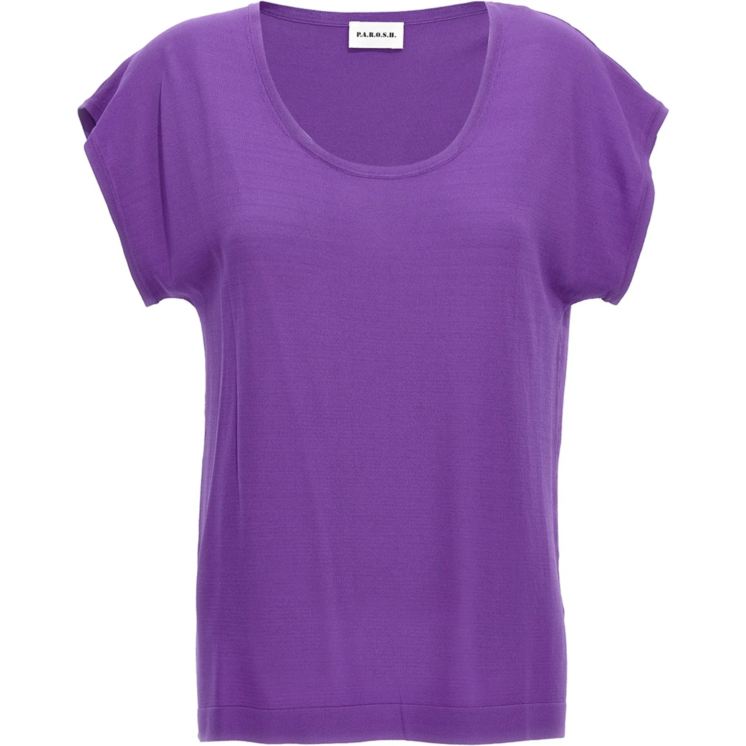 Purple Viscose T-Shirt