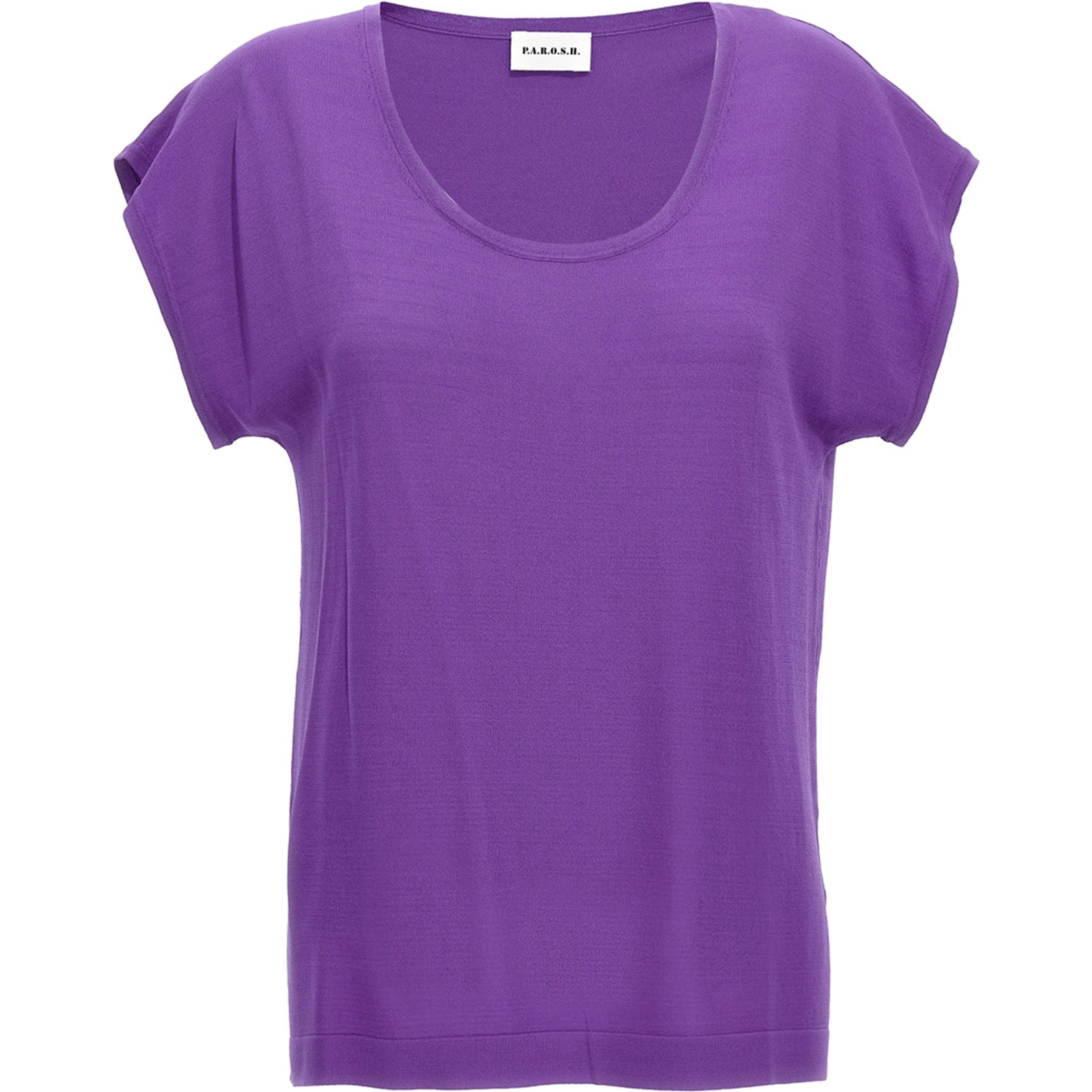 Purple Viscose T-Shirt