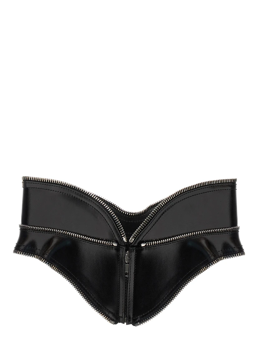Black Leather Regular Belt