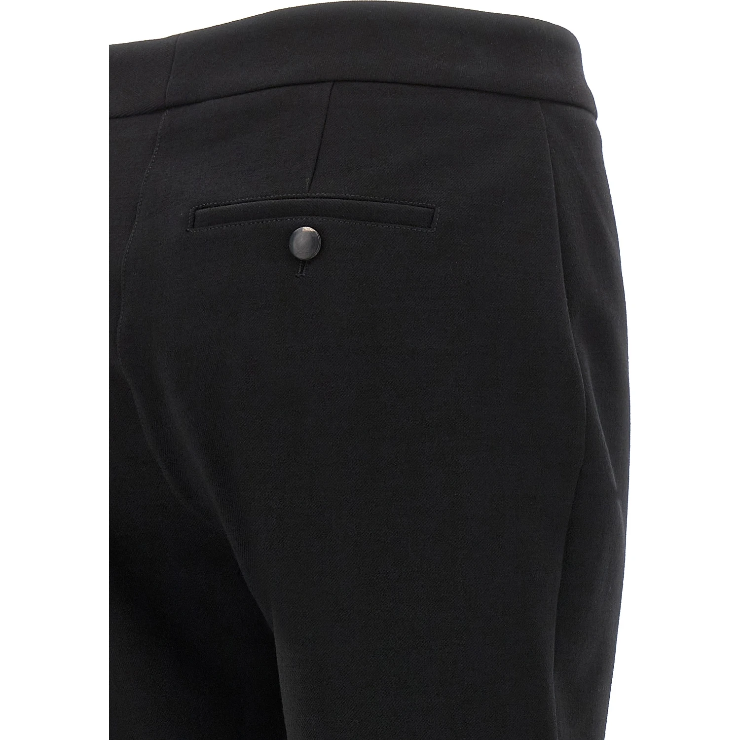 Black Elastane Skinny Pants