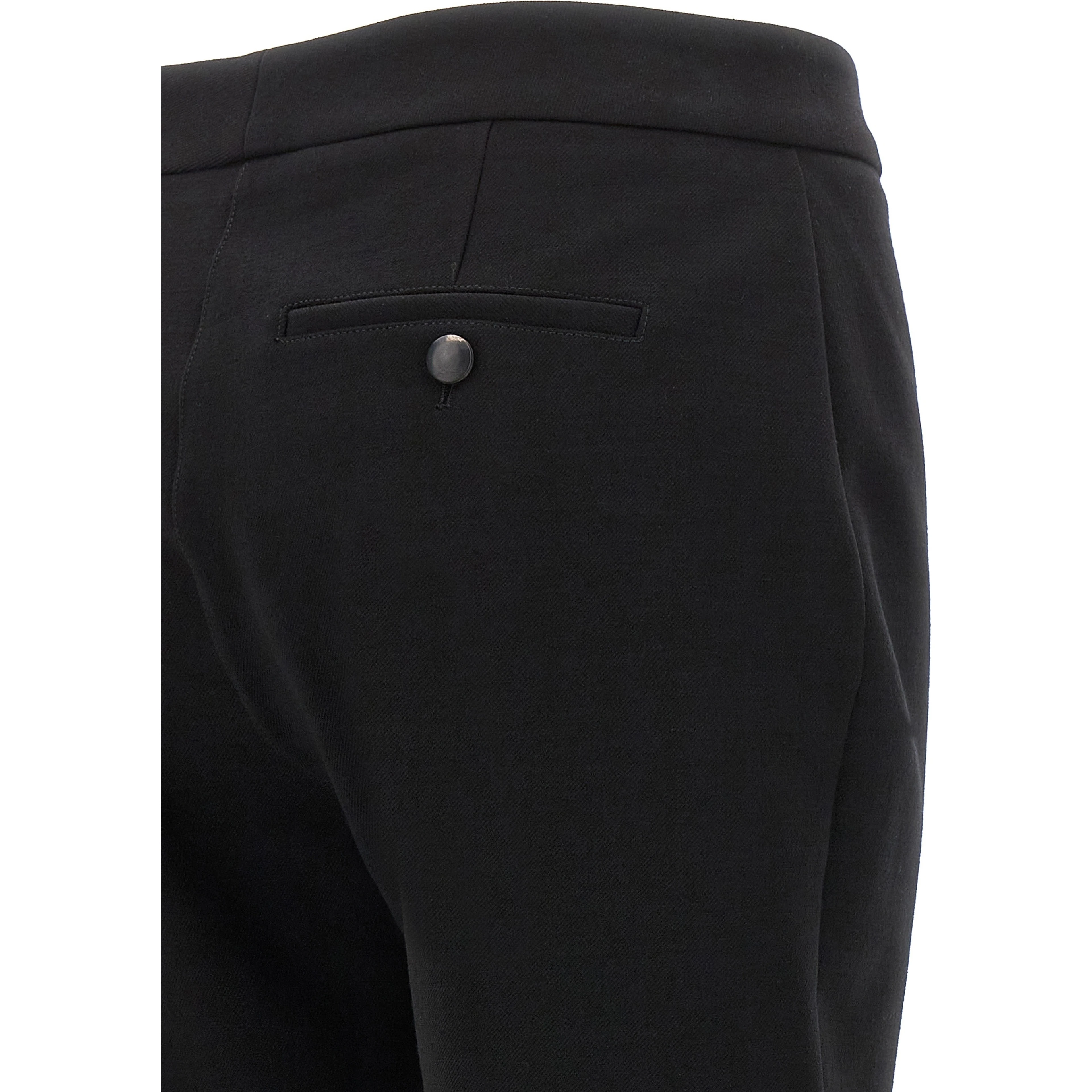 Black Elastane Skinny Pants