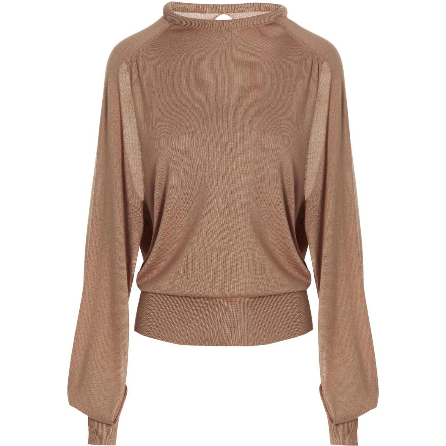 Beige Silk Cardigan