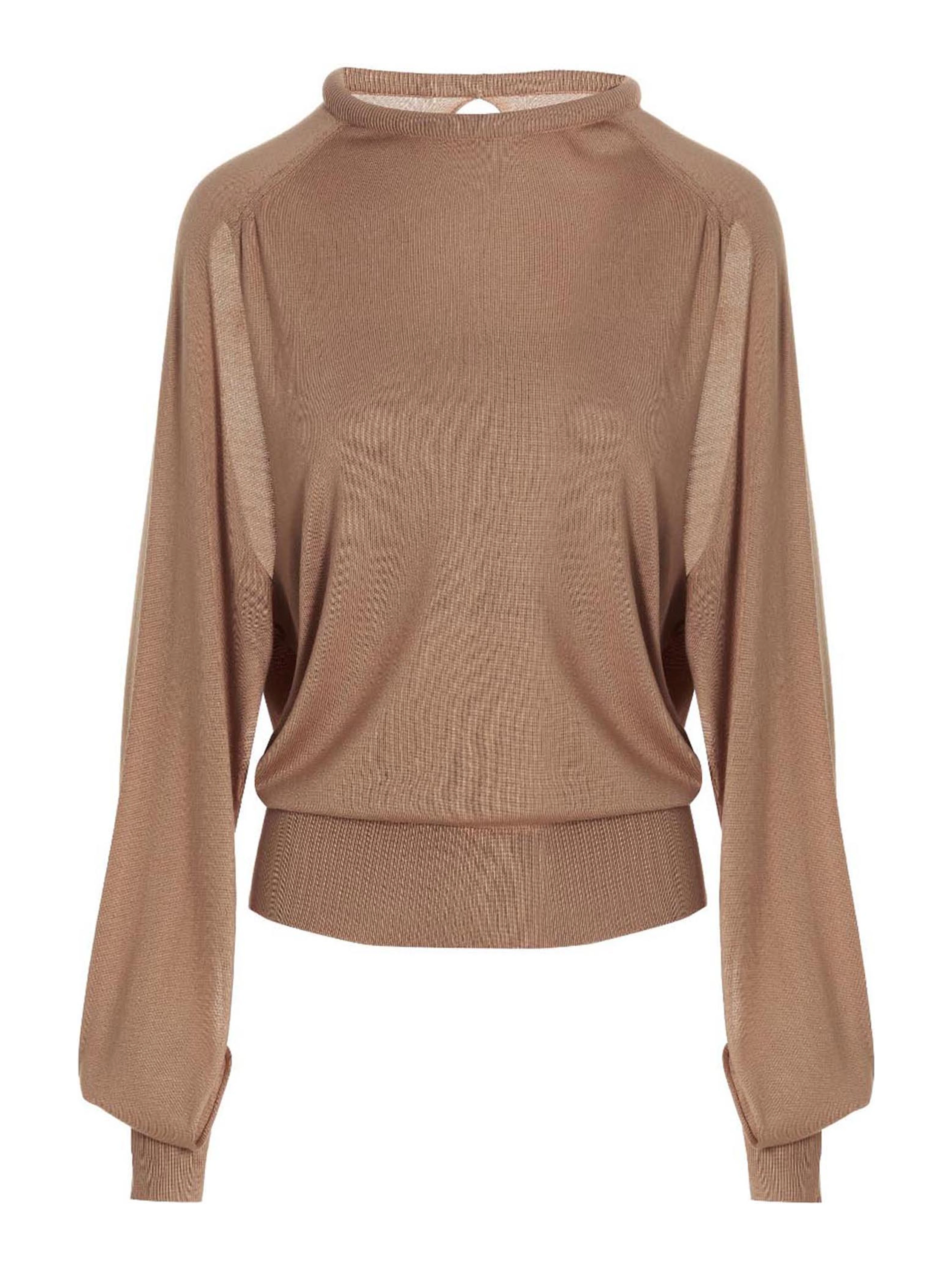 Beige Silk Cardigan