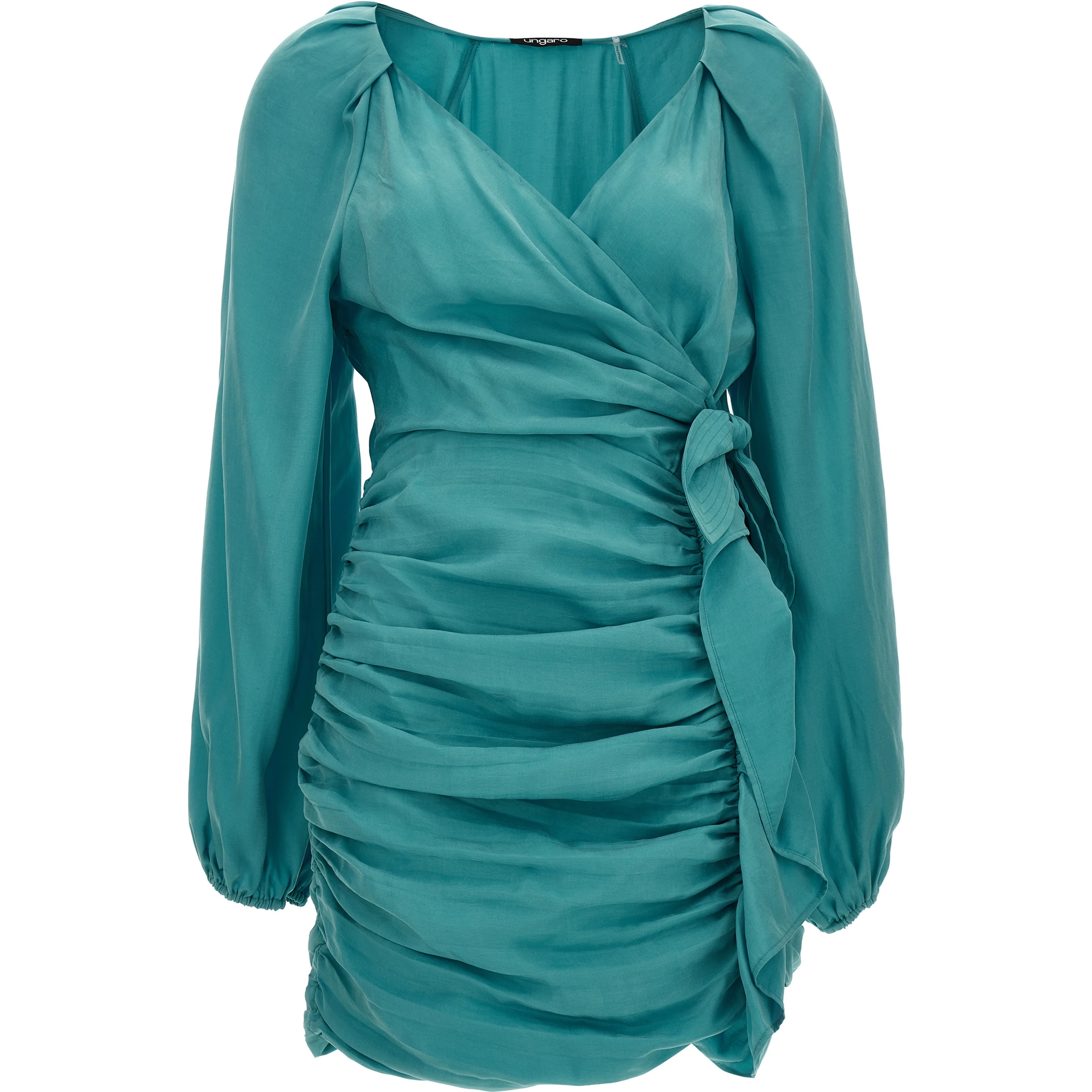 Blue Lyocell Mini Skirt
