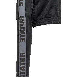Black Polyester Sweatshirt