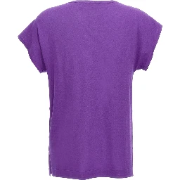 Purple Viscose T-Shirt