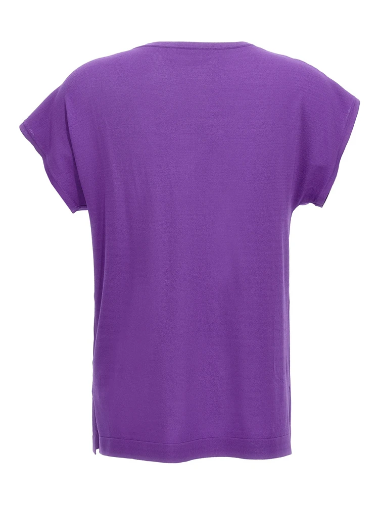 Purple Viscose T-Shirt alternative