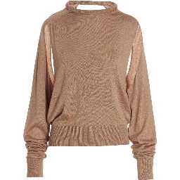 Beige Silk Cardigan
