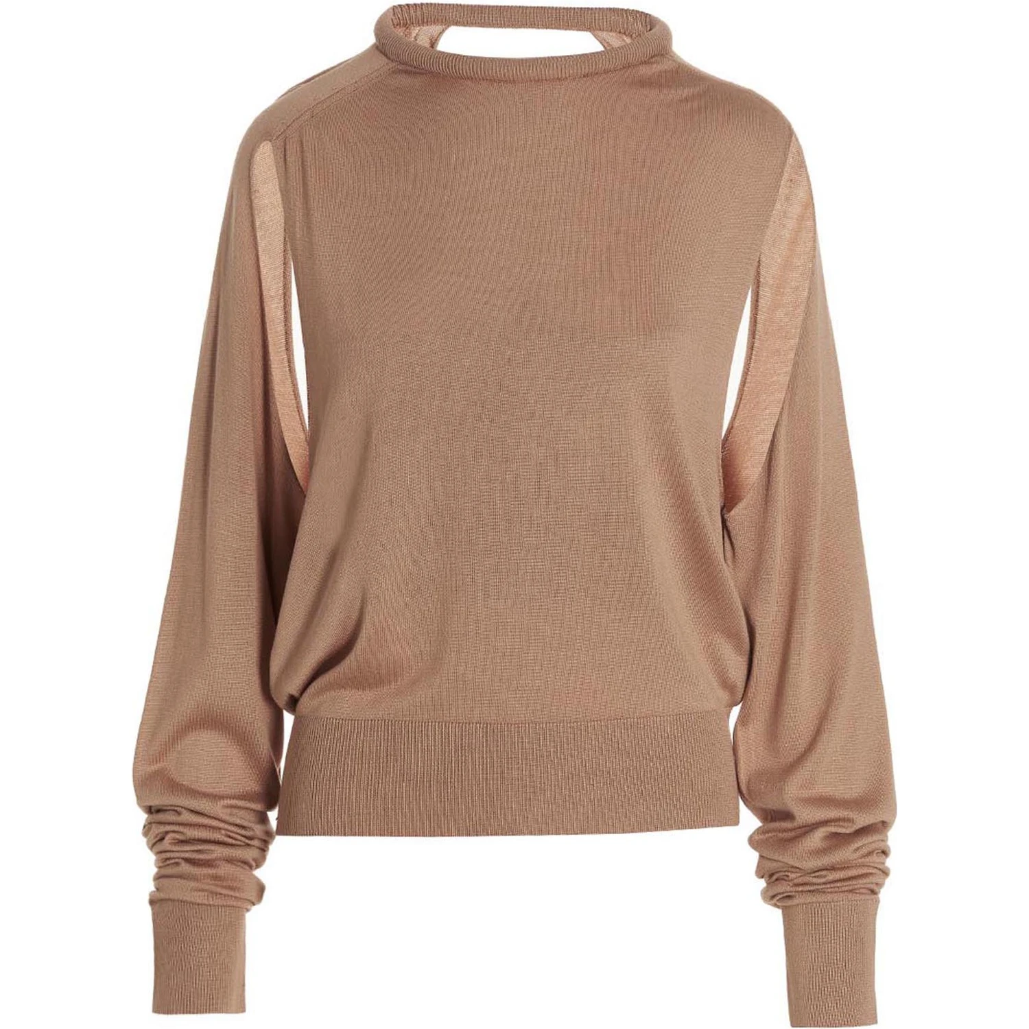 Beige Silk Cardigan