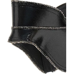 Black Leather Regular Belt
