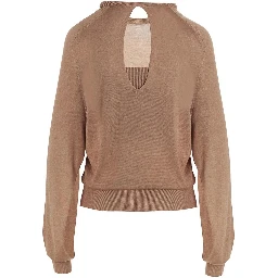 Beige Silk Cardigan