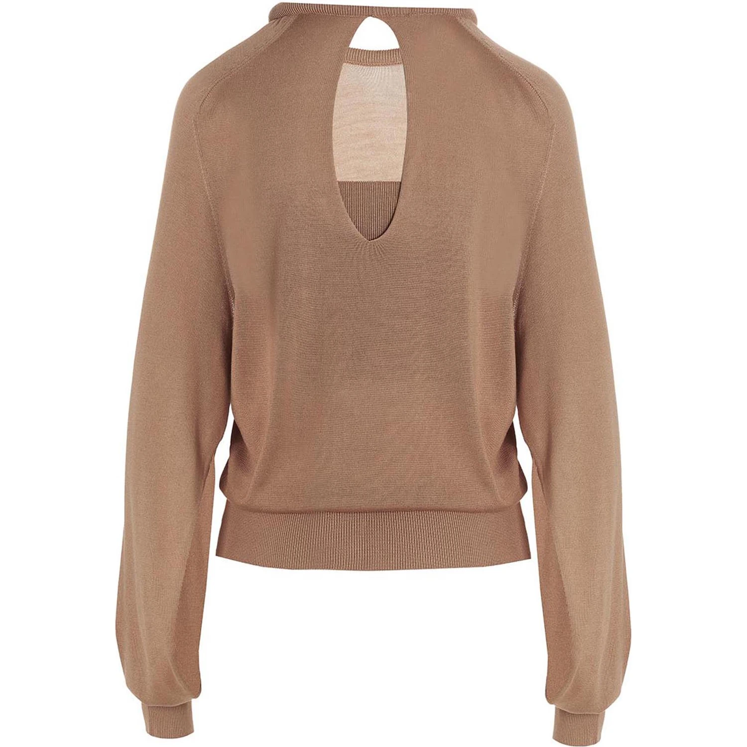 Beige Silk Cardigan