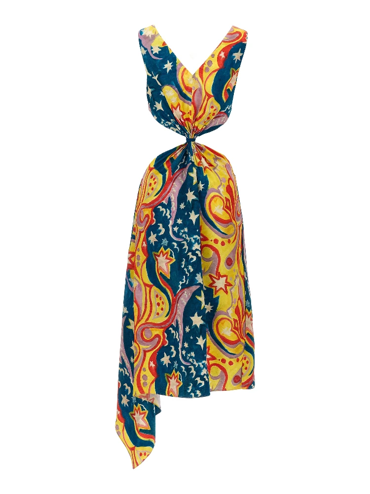 Multicolor Viscose Long Dress alternative