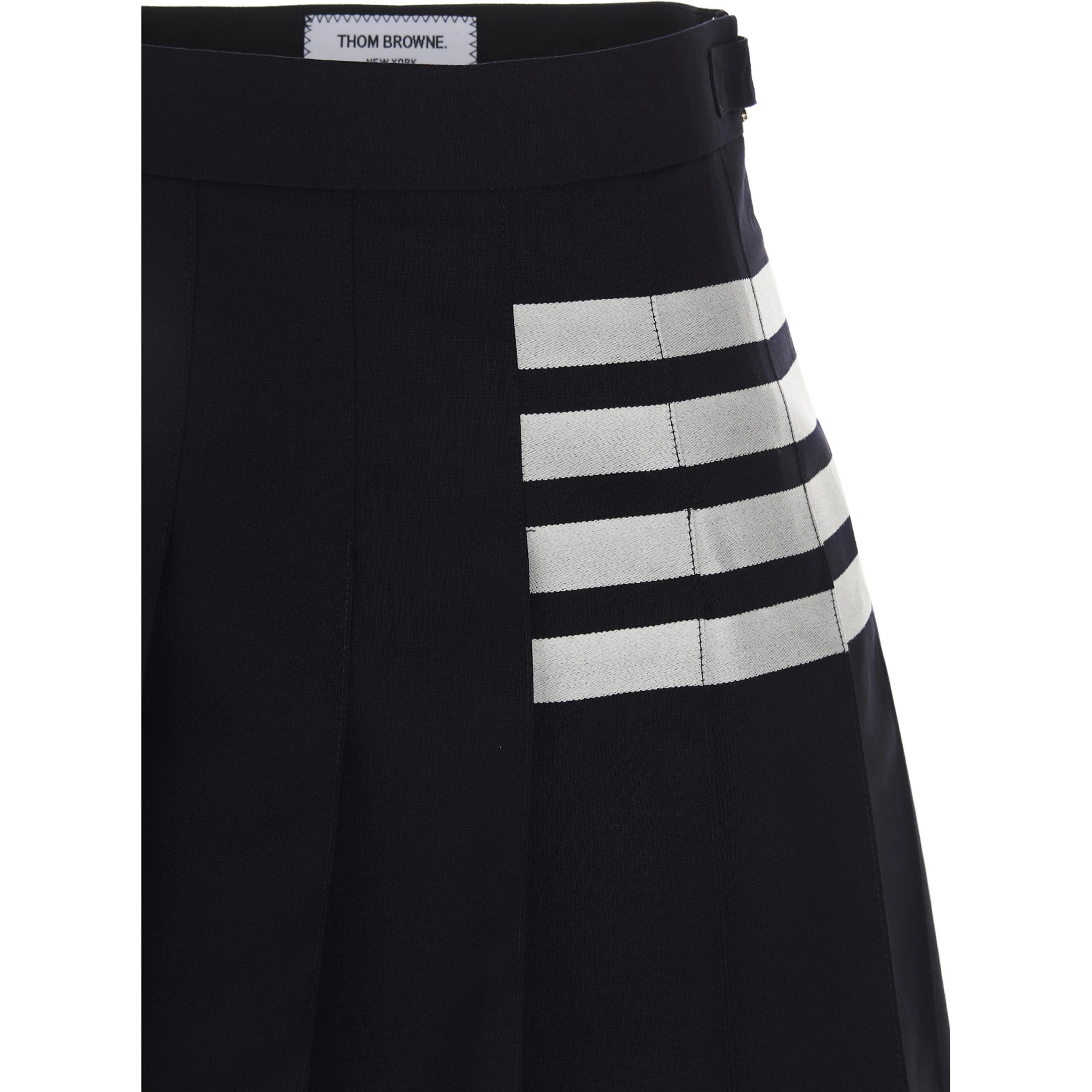 Blue Wool Long Skirt