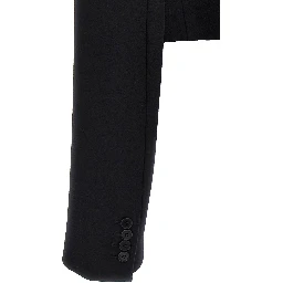 Black Wool Full-Length Jacket