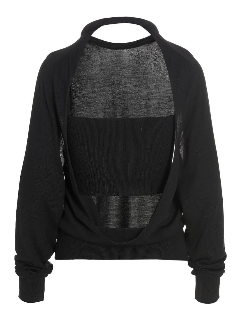 Black Silk Cardigan