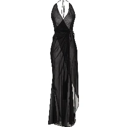 Black Silk Long Dress