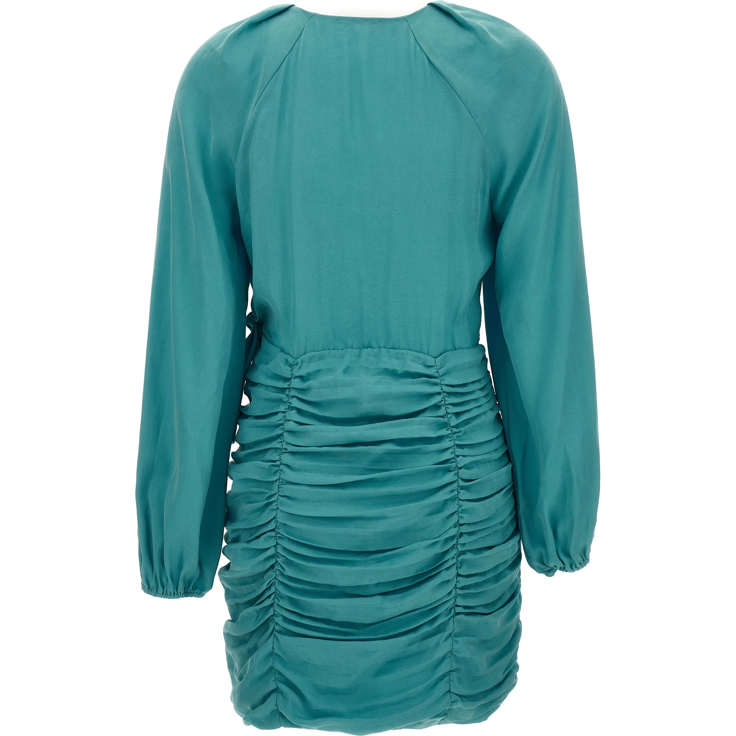 Blue Lyocell Mini Skirt