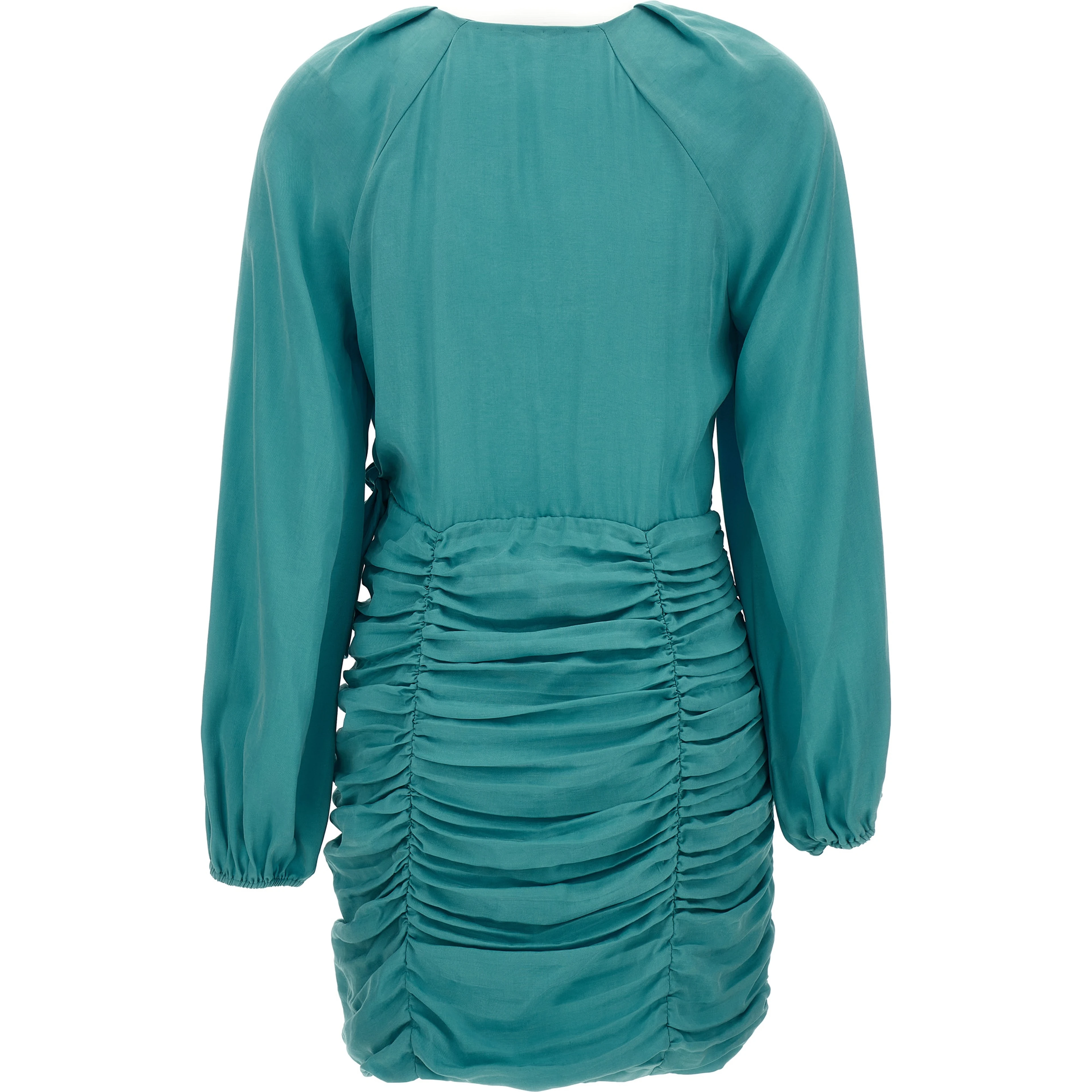 Blue Lyocell Mini Skirt