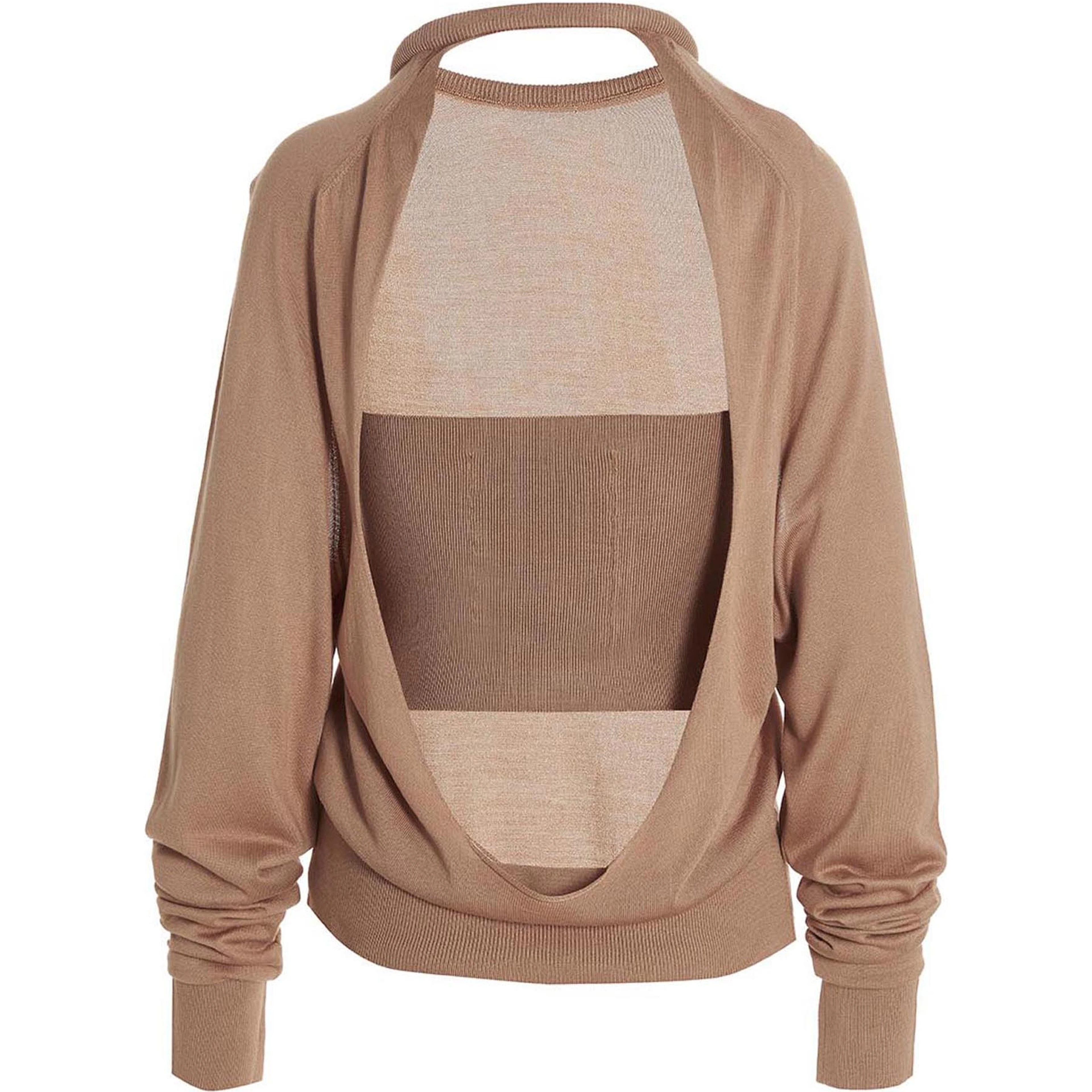 Beige Silk Cardigan