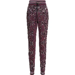Purple Cotton Joggers (Workout Pants)