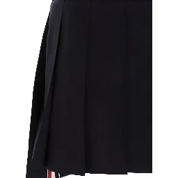Blue Wool Long Skirt