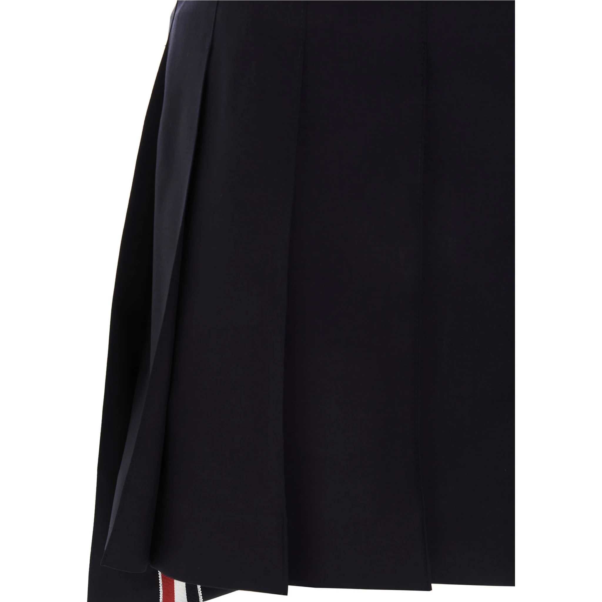 Blue Wool Long Skirt