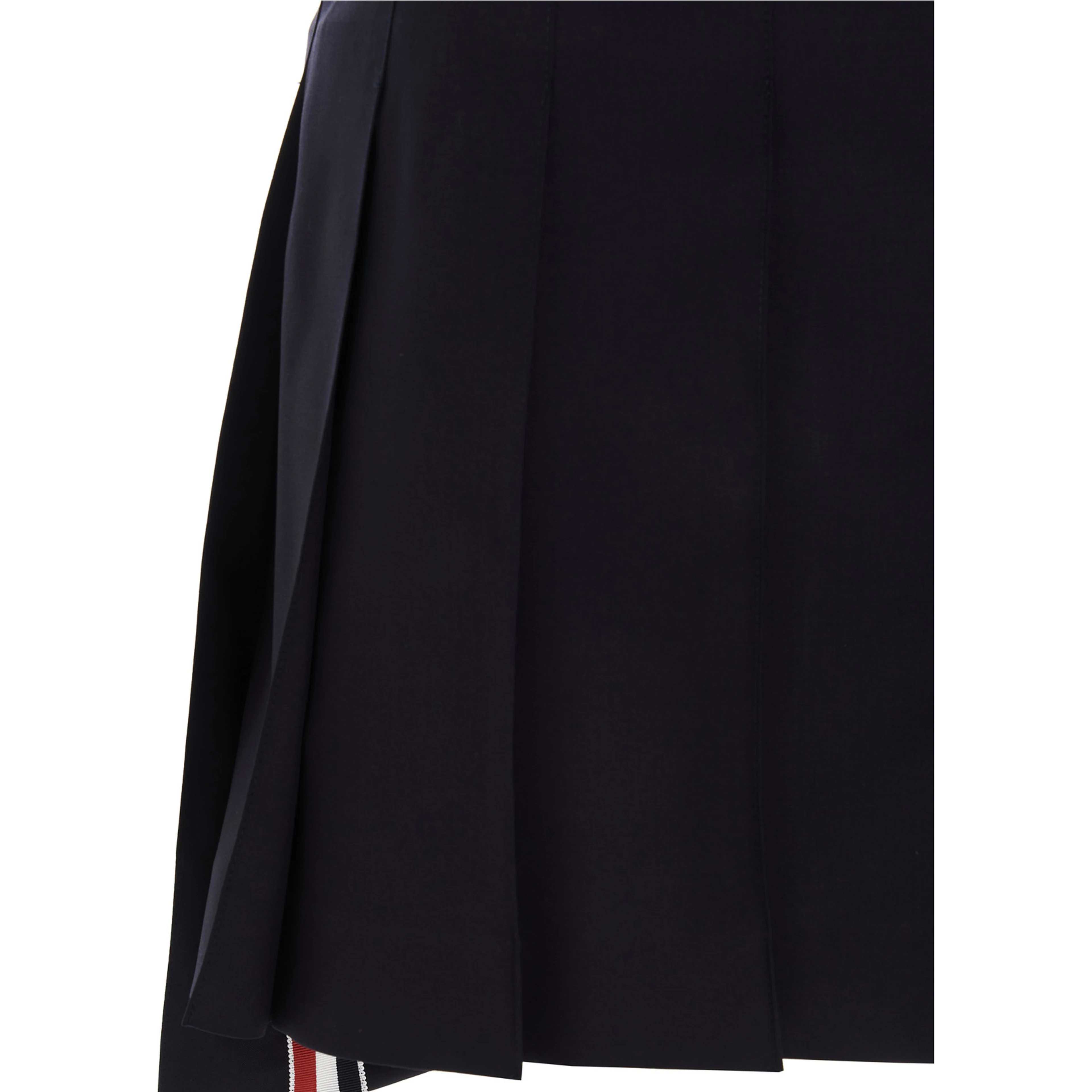 Blue Wool Long Skirt